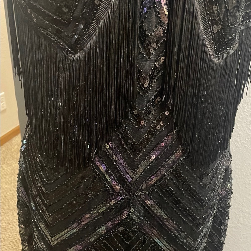 Babeyond Legant Black Fringe Dress — image 6 of 8